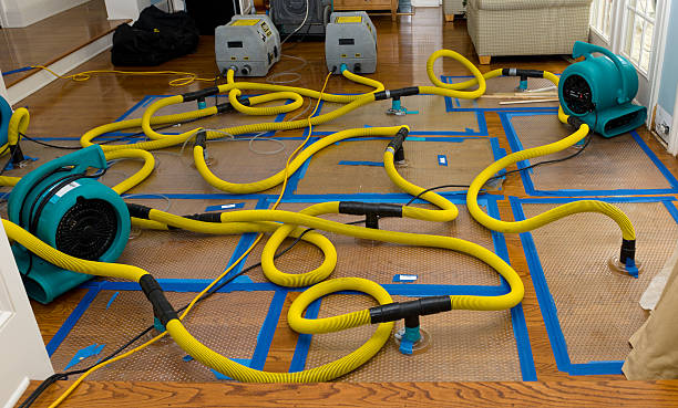 Professional Storm Water Damage Restoration technician working in Haskell, NJ